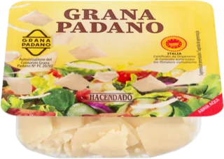 Queso grana padano Hacendado en escamas