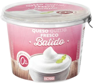 Queso fresco batido desnatado 0% MG Hacendado