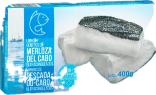 Lomos y centros de merluza del Cabo Hacendado ultracongelados